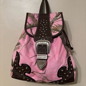 NWOT Y2K Realtree AP Womens Camo Fashion Backpack Camouflage